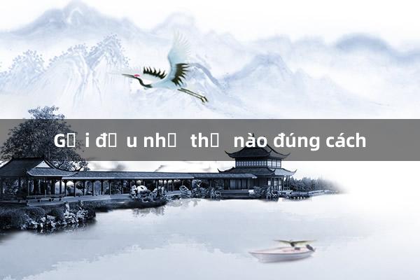 Gội đầu như thế nào đúng cách